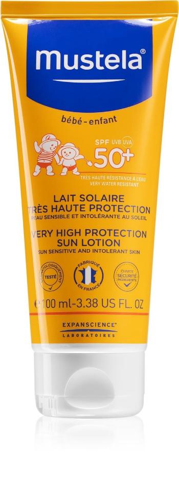 Mustela Lapte de protecție pentru copii SPF 50+ (Very High Protection Sun Lotion) 100 ml