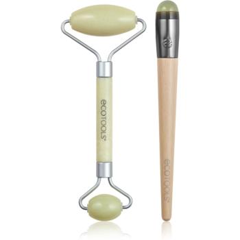 EcoTools Jade Duo rulou de masaj facial și accesoriu de masaj zona ochilor 1 buc