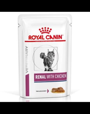 ROYAL CANIN Renal Feline cu pui 12 x 85 g hrana umeda dietetica pentru pisici cu insuficienta renala cronica