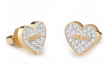 Guess Cercei eleganți placați cu aur cu cristale Studs Party JUBE02173JWYGT/U