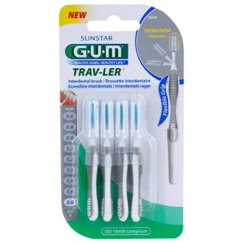 G.U.M Trav-Ler Interdental perie interdentara 2,0 mm 4 buc