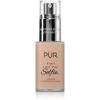 PÜR Cosmetics 4-in-1 Love Your Selfie make-up si corector 2 in 1 culoare LG6 30 ml