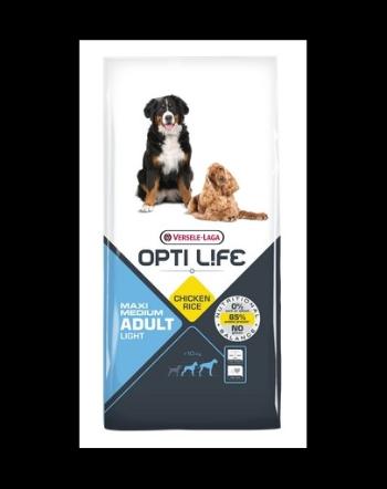 VERSELE-LAGA Opti Life Adult Light Medium&amp;Maxi hrana uscata caini adulti supraponderali/obezi de talie medie/mare 12,5 kg