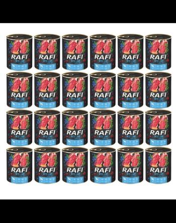 DOLINA NOTECI RAFI Hrana umeda pentru caini adulti, cu miel 24x400 g