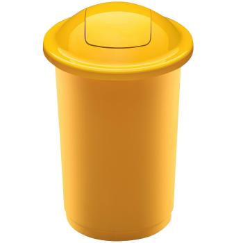 Coș de sortare deșeuri Top Bin, 50 l, galben