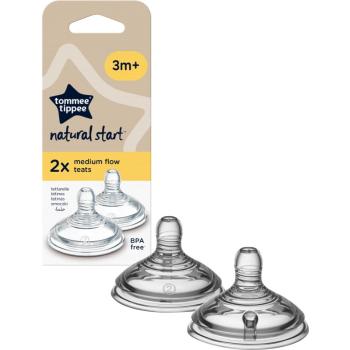 Tommee Tippee Natural Start Anti-Colic Teat tetină pentru biberon Medium Flow 3 m+ 2 buc