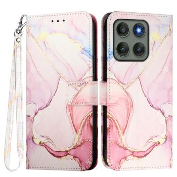ART MARBLE Peňaženkový kryt pre Motorola Edge 60 Pro ROSE GOLD
