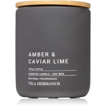 Vila Hermanos Concrete Amber & Caviar Lime lumânare parfumată 240 g