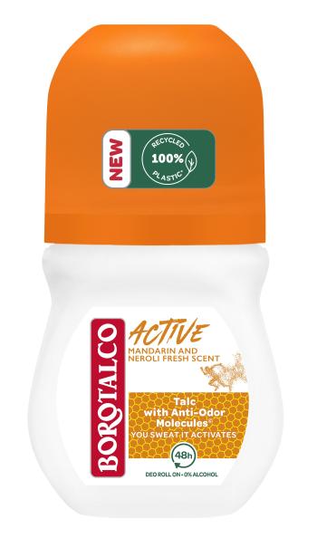 Borotalco Deodorant cu bilă cu mandarine și neroli Active (Deo Roll-On) 50 ml
