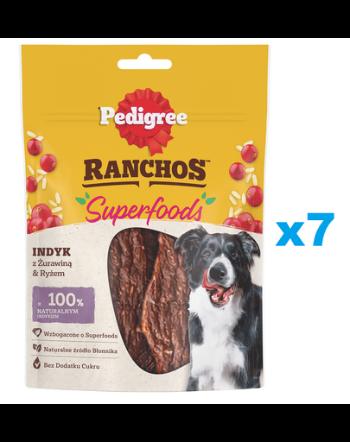 Recompense caini PEDIGREE Ranchos Superfoods 7x70 g curcan, merisor si orez