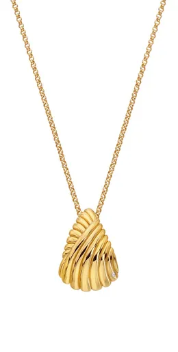 Hot Diamonds Colier elegant placat cu aur cu diamant Golden Edit Hope DP1084