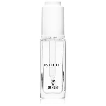 Inglot Dry & Shine NF top coat pentru unghii, pentru accelerarea uscării ojei pipeta 9 ml