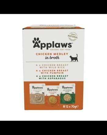 APPLAWS Hrana umeda pentru pisici,12 x 70 g