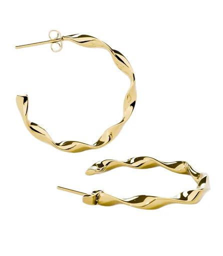 Furiosa Cercei placați cu aur Waves SE-WAVES-G