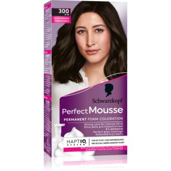 Schwarzkopf Perfect Mousse Culoare permanenta pentru par culoare 300 Black brown 2x35 ml