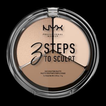 NYX PROFESSIONAL MAKEUP 3 Steps to Sculpt Kontúrovacia paletka odtieň Fair 5 g