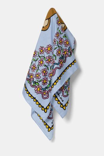 Moschino selyem kendő 90 x 90 cm mintás, M3229 3549