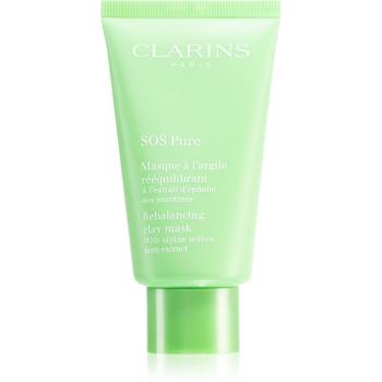 Clarins SOS Pure Rebalancing Clay Mask mască cu argilă pentru piele mixta spre grasa 75 ml