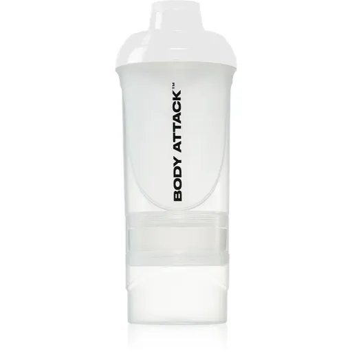 Body Attack ShakeOne shaker pentru sport culoare White 600 ml