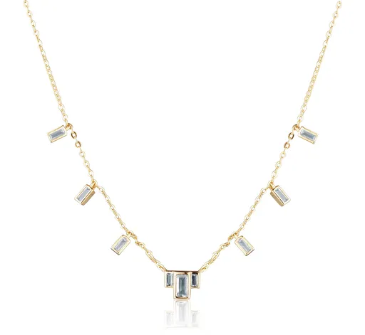 JVD Colier elegant placat cu aur și zirconi SVLN0553XK5GO45