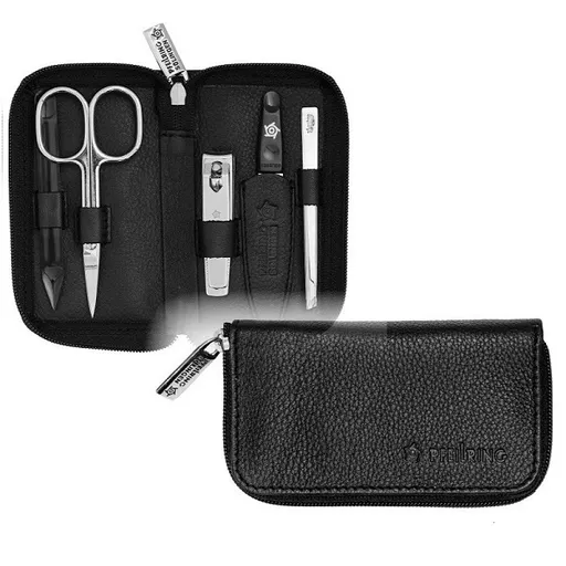 Pfeilring Solingen Set de manichiura pentru bărbați 5 piese negru