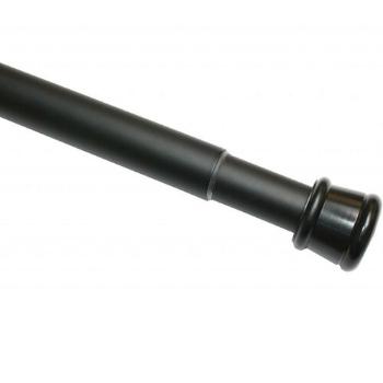 Bară de împrăștiere 26/23 mm negru mat , 125 - 220cm, 125 - 220 cm