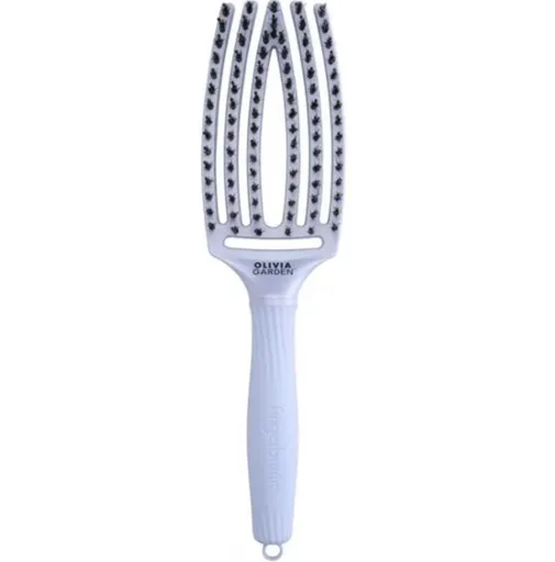 Perie De Par Profesionala Pentru Descalcire Cu Peri De Mistret Si Nailon Fingerbrush Iconic BoarNylon, Culoare: Polar B