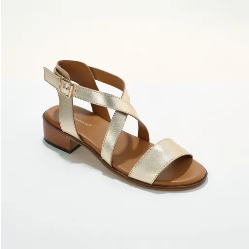 Sandale cu curele din piele încrucișate LWG