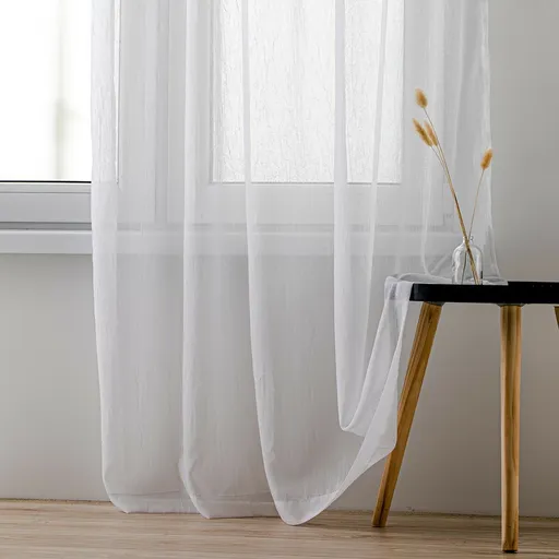 Perdea Homede Kresz Eyelets gold, alb , 280 x300 cm, 280 x 300 cm