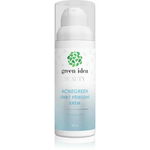 Green Idea Beauty Acnegreen crema cu textura usoara pentru un ten curat și sănătos 50 ml