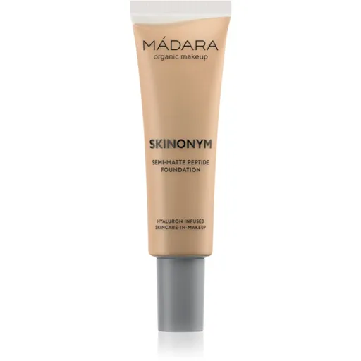 MÁDARA Skinonym Semi-Matte Peptide machiaj persistent cu peptide culoare Sand 40 30 ml