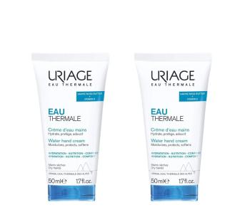 Uriage Set de creme pentru mâini uscate și crăpate Eau Thermale (Water Hand Cream Set) 2 x 50 ml
