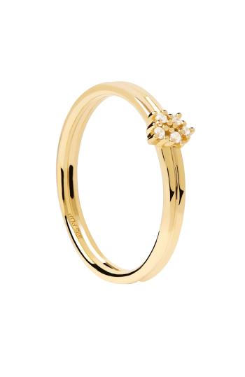 PDPAOLA Inel fermecător placat cu aur cu zircon NOVA Gold AN01-615 50 mm