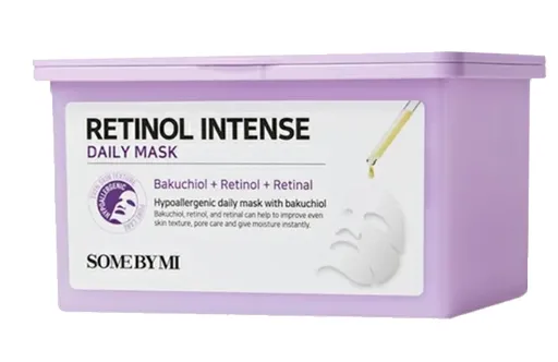Some By Mi Mască facială de noapte cu efect anti-age Retinol Intense (Daily Mask) 30 buc