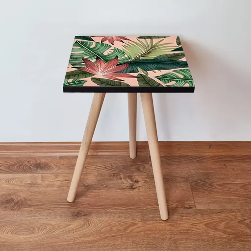 Masuta, Hanah Home, Shp203, 35x42x35 cm, Roz/Verde