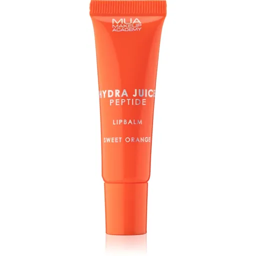MUA Makeup Academy Hydra Juice Peptide Lip Balm Balsam de buze hidratant pentru stralucire parfum Sweet Orange 10 ml