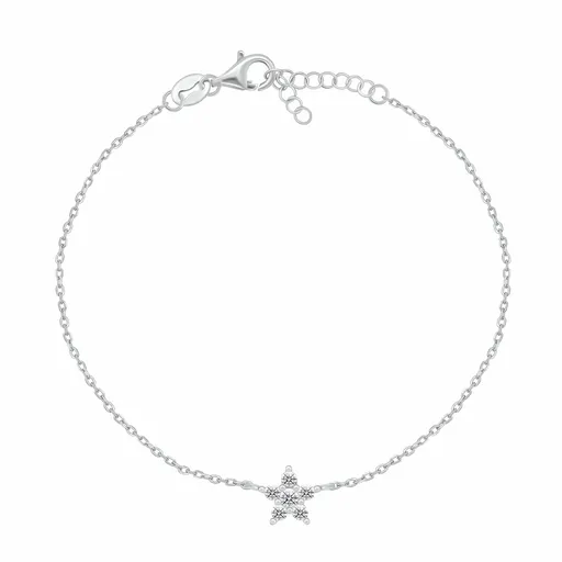 Brilio Silver Brățară din argint pentru femei Stea strălucitoare BRC185W