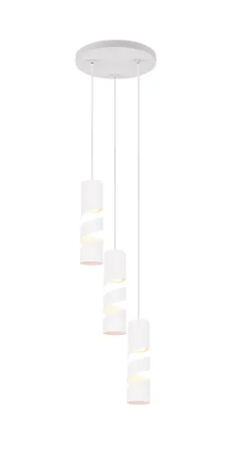 Lustra Stream, TRIO, 30x150 cm, 10W, 3x GU10, metal, alb mat