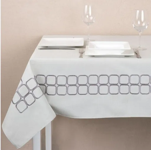 Fata de masa Greece, Ambition, 160x280 cm, poliester, gri