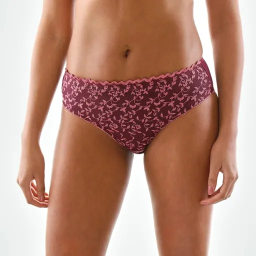 Set de 2 chiloței midi Keokea din tul brodat