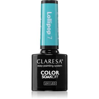 Claresa SoakOff UV/LED Color Lollipop lac de unghii sub forma de gel culoare 5 g
