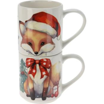 Set 2-piese de căni Fox, 265 ml, porțelan