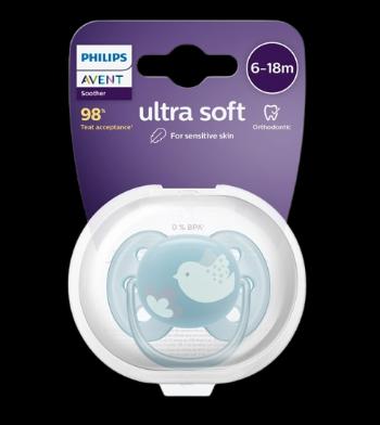 PHILIPS AVENT Philips AVENT Cumlík Ultrasoft Premium 6-18m modrá