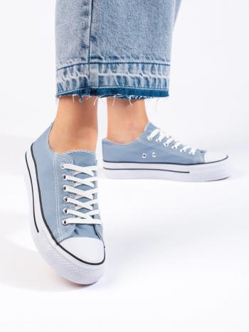 Adidași exclusiv pentru femei albastru fără toc