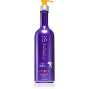 GK Hair Silver Bombshell șampon pentru păr blond neutralizarea subtonurilor de alamă 710 ml