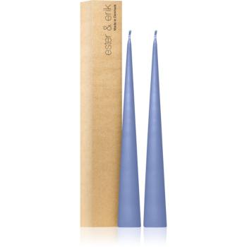 ester & erik cone candles icy lavender (no. 05) lumanare 2x37 cm