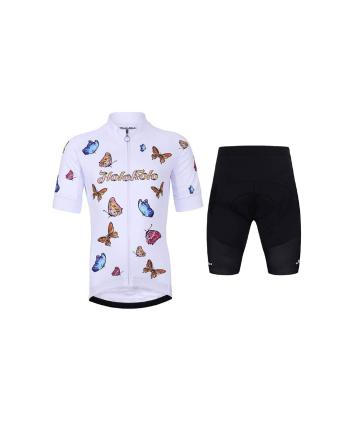 
                         Tricoul și pantaloni scurți de ciclism - BUTTERFLIES 
                