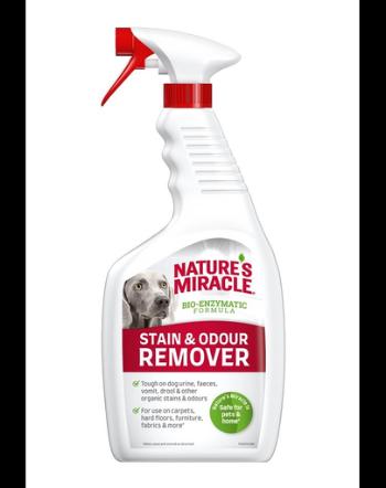 NATURE'S MIRACLE Stain&amp;Odour Remover Dog Spray indepartare pete si miros caine 709 ml