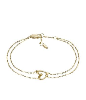 Fossil Brățară elegantă placată cu aur Inimă Sawyer JOF00929710