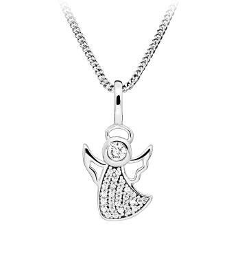 Silver Cat Colier din argint Îngeraș cu zirconii SC643 (lănțișor, pandantiv)
